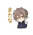 おしゃべりなちびパーカーくん★関西男子（個別スタンプ：12）