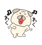 【感情を伝える】パグ犬のぱーちゃん83（個別スタンプ：6）