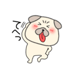 【感情を伝える】パグ犬のぱーちゃん83（個別スタンプ：18）