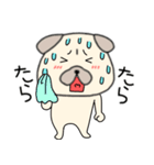 【感情を伝える】パグ犬のぱーちゃん83（個別スタンプ：23）