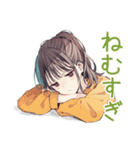 朝ボサ社畜ちゃん★ぼんやり出勤（個別スタンプ：7）