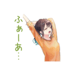 朝ボサ社畜ちゃん★ぼんやり出勤（個別スタンプ：13）