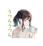 朝ボサ社畜ちゃん★ぼんやり出勤（個別スタンプ：21）
