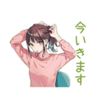 朝ボサ社畜ちゃん★ぼんやり出勤（個別スタンプ：35）