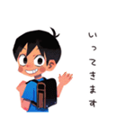 子ども（男の子）のなつやすみ★家族（個別スタンプ：20）