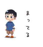 子ども（男の子）のなつやすみ★家族（個別スタンプ：31）