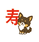 内弁慶チワワのご挨拶（おめでとう）（個別スタンプ：9）
