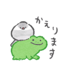 文鳥さんの夏スタンプ（個別スタンプ：34）