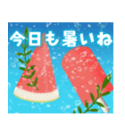 ひんやり癒しの夏のごあいさつ（個別スタンプ：12）