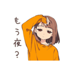 休日の寝落ちめんどくさ女子♡（個別スタンプ：18）