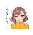 休日の寝落ちめんどくさ女子♡（個別スタンプ：24）