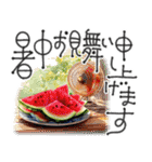 大人の挨拶♡暑い夏♡品よくおしゃれに（個別スタンプ：5）