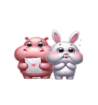 ピンクうさぎは君が好き（個別スタンプ：32）