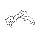 ぐで〜んな細身猫（個別スタンプ：11）
