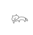 ぐで〜んな細身猫（個別スタンプ：14）