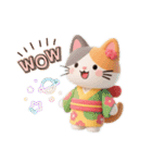 ず〜っと使える！ねこと夏のお友達【会話】（個別スタンプ：12）