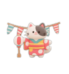 ず〜っと使える！ねこと夏のお友達【会話】（個別スタンプ：13）