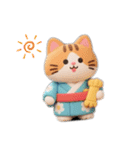 ず〜っと使える！ねこと夏のお友達【会話】（個別スタンプ：22）