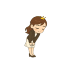 講師の方へ♡大人プリンセスマナースタンプ（個別スタンプ：12）