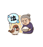 昔ばなし舌切り雀のスタンプ1（個別スタンプ：2）