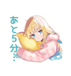 全力だらだら★パーカーの女の子（個別スタンプ：7）