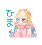 全力だらだら★パーカーの女の子（個別スタンプ：28）
