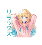 全力だらだら★パーカーの女の子（個別スタンプ：35）