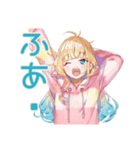 全力だらだら★パーカーの女の子（個別スタンプ：36）