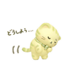大人可愛い❇︎はんなり抹茶色の猫❇︎3D（個別スタンプ：24）