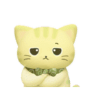大人可愛い❇︎はんなり抹茶色の猫❇︎3D（個別スタンプ：28）