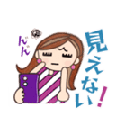 ピアスのお姉さん（色々大変！）（個別スタンプ：1）