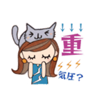 ピアスのお姉さん（色々大変！）（個別スタンプ：9）