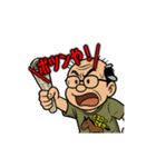 動く！馬八郎の絶叫レース編（個別スタンプ：14）
