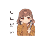 夏バテ★めんどくさ女子（個別スタンプ：5）