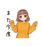 夏バテ★めんどくさ女子（個別スタンプ：21）