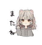 クーラー部屋のフェレットちゃん♡（個別スタンプ：15）