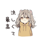クーラー部屋のフェレットちゃん♡（個別スタンプ：35）