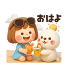 【3D】夏本番★ぶちゃこの日常（個別スタンプ：1）