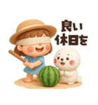 【3D】夏本番★ぶちゃこの日常（個別スタンプ：18）