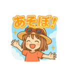 可愛い女子ずっと使える夏スタンプ（個別スタンプ：23）