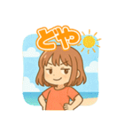 可愛い女子ずっと使える夏スタンプ（個別スタンプ：29）