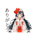 巫女さんのほんわか丁寧な暮らし（個別スタンプ：3）