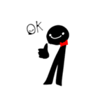 名無しの真っ黒人間（個別スタンプ：3）