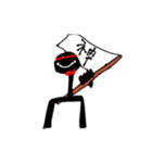 名無しの真っ黒人間（個別スタンプ：5）
