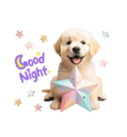 かわいいゴールデンレトリバーの犬スタンプ（個別スタンプ：4）