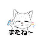 可愛いイラスト、猫の日常（個別スタンプ：18）