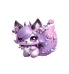 小悪魔キツネHexiの甘くて毒な告白（個別スタンプ：1）