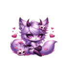 小悪魔キツネHexiの甘くて毒な告白（個別スタンプ：3）