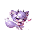 小悪魔キツネHexiの甘くて毒な告白（個別スタンプ：4）