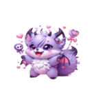 小悪魔キツネHexiの甘くて毒な告白（個別スタンプ：9）